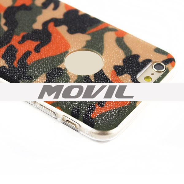 NP-2363 Color del camuflaje de TPU para iPhone 6-2